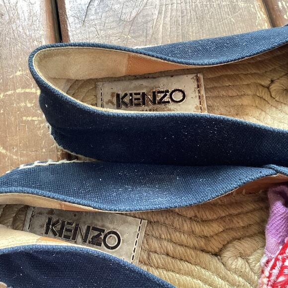 Kenzo White and Blue Espadrilles - Picture 4 of 6